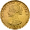 100 Pesos Chiliens en or