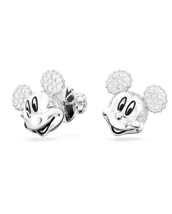 Swarovski Disney Mickey Mouse boucles d'oreilles clous 5668781 Blanc, plaqué rhodium
