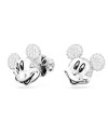 Swarovski Disney Mickey Mouse boucles d'oreilles clous 5668781 Blanc, plaqué rhodium