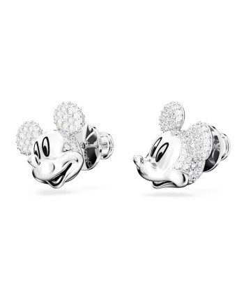 Swarovski Disney Mickey Mouse boucles d'oreilles clous 5668781 Blanc, plaqué rhodium