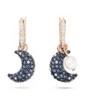 Boucles d'oreilles Swarovski 5671569 Luna Boucles d'oreilles pendantes design asymétrique, Lune, Meh