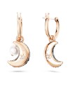 Boucles d'oreilles Swarovski 5671569 Luna Boucles d'oreilles pendantes design asymétrique, Lune, Meh
