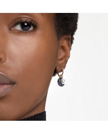 Boucles d'oreilles Swarovski 5671569 Luna Boucles d'oreilles pendantes design asymétrique, Lune, Meh
