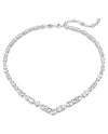 Collier Swarovski Memsera 5665242 Différentes coupes, blanc, plaqué rhodium