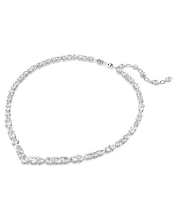 Collier Swarovski Memsera 5665242 Différentes coupes, blanc, plaqué rhodium