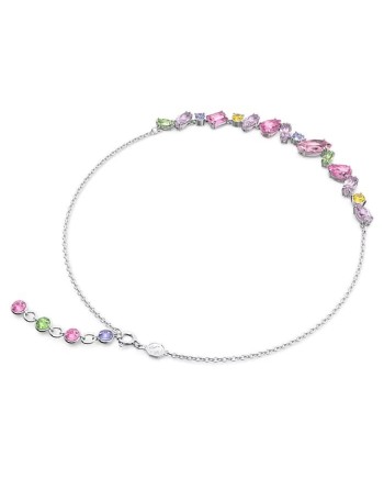 Collier Swarovski Gema 5658398 Diverses coupes, multicolore, plaqué rhodium