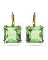 Boucles d'oreilles Swarovski Millenia Drop 5636564 Coquille en alliage d'or vert taille coussin