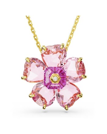 Collier Swarovski Florere 5650569 Fleur, Rose, Couche d'alliage doré