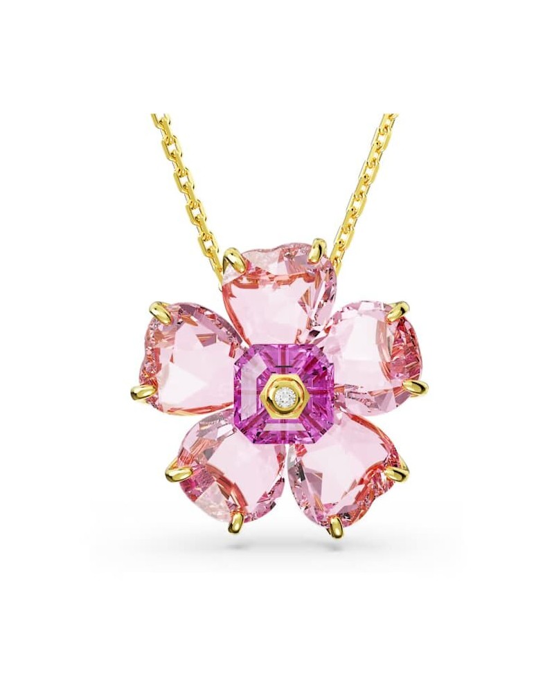Collier Swarovski Florere 5650569 Fleur, Rose, Couche d'alliage doré