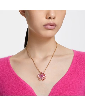 Collier Swarovski Florere 5650569 Fleur, Rose, Couche d'alliage doré