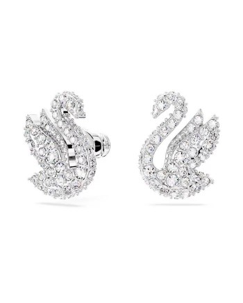 Swarovski Iconic Swan Boucles d'oreilles à tige 5647873 Cygne, blanc, plaqué rhodium