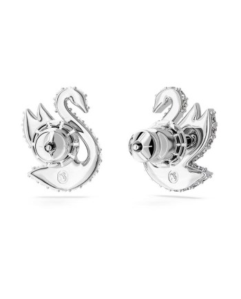 Swarovski Iconic Swan Boucles d'oreilles à tige 5647873 Cygne, blanc, plaqué rhodium