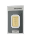 Lingot d'or Argor-Heraeus 10 grammes frappé or fin 999,9 2022-GB-11-10g