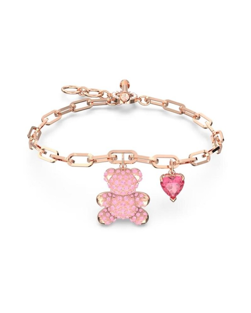 Bracelet Swarovski 5642978 Teddy, rose, couche d'alliage or rose
