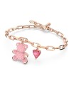 Bracelet Swarovski 5642978 Teddy, rose, couche d'alliage or rose