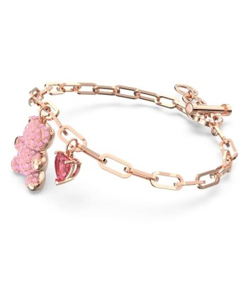 Bracelet Swarovski 5642978 Teddy, rose, couche d'alliage or rose