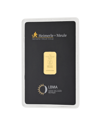 2021-GB-07 | Lingot d'or 5g d'or fin frappé 2021-GB-07 Heimerle + Meule