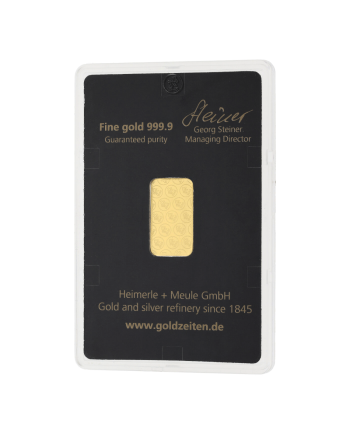 2021-GB-07 | Lingot d'or 5g d'or fin frappé 2021-GB-07 Heimerle + Meule