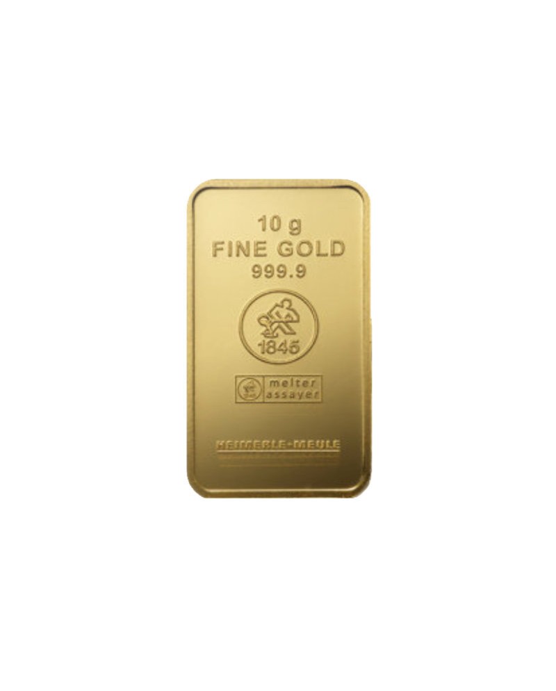 2025-FR-04 | Lingot d'or 10g d'or fin frappé 2025-GB-04 Heimerle + Meule