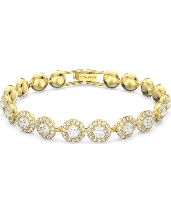 Bracelet Swarovski 5505469 Angélique, blanc, plaqué or
