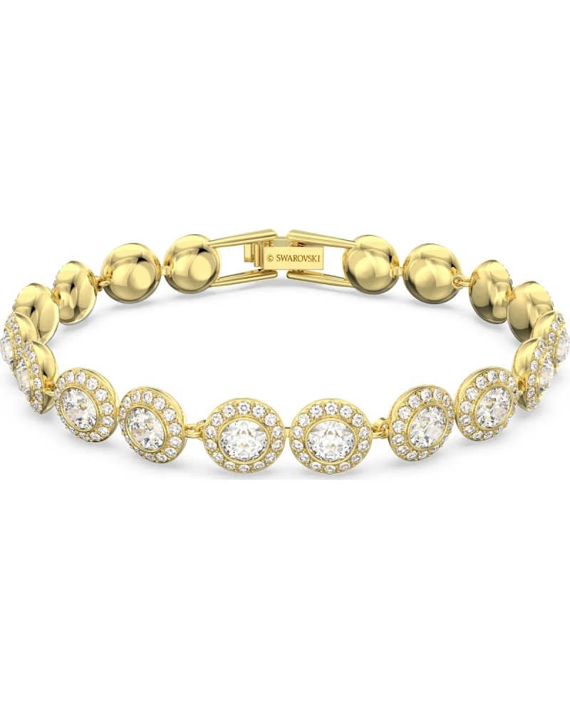Bracelet Swarovski 5505469 Angélique, blanc, plaqué or