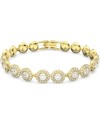 Bracelet Swarovski 5505469 Angélique, blanc, plaqué or