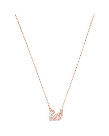 Collier Swarovski 5469989 Dazzling Swan multicolore, plaqué or rose