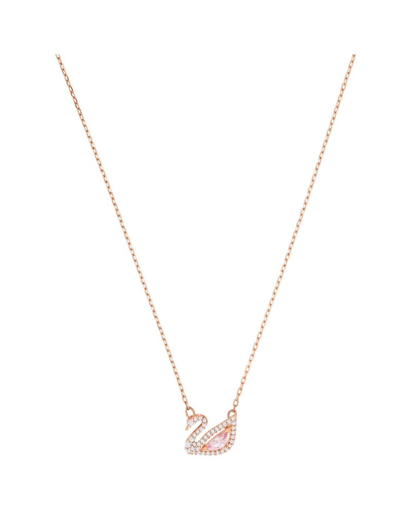 Collier Swarovski 5469989 Dazzling Swan multicolore, plaqué or rose