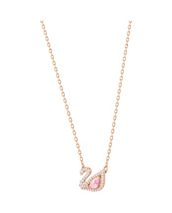 Collier Swarovski 5469989 Dazzling Swan multicolore, plaqué or rose