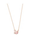 Collier Swarovski 5469989 Dazzling Swan multicolore, plaqué or rose